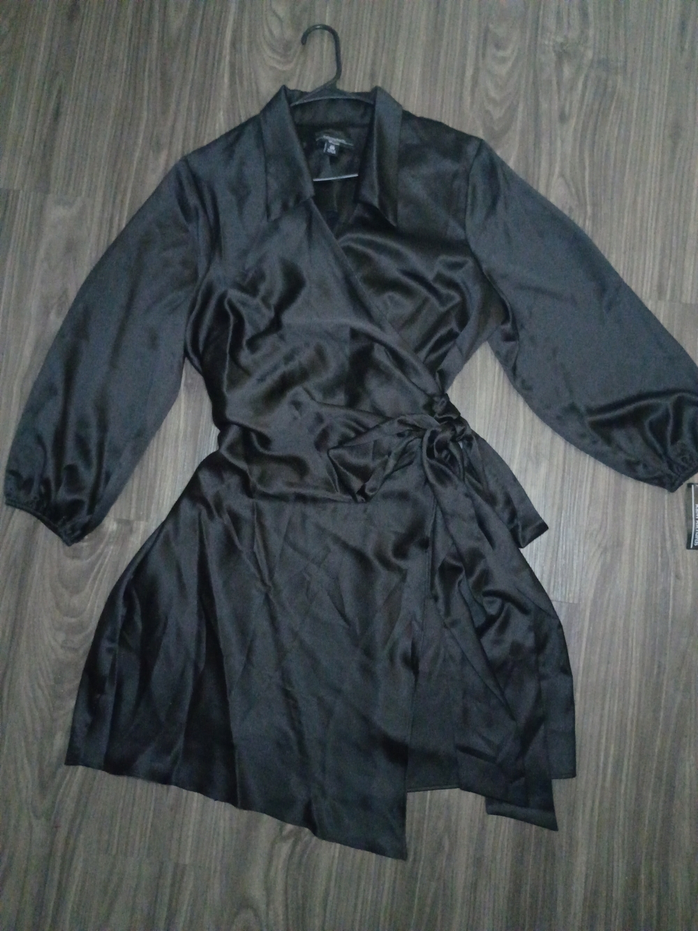 Women's Satin Dress - Black